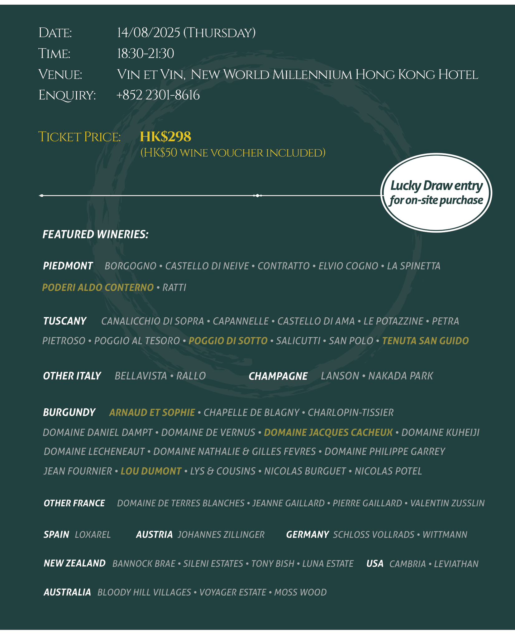 ENOTECA PORTFOLIO TASTING 2025
